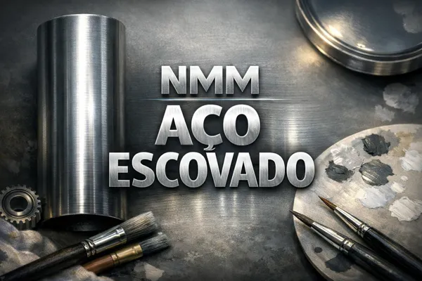 Aço Escovado em NMM Como Criar Transições Suaves em Superfícies Cilíndricas