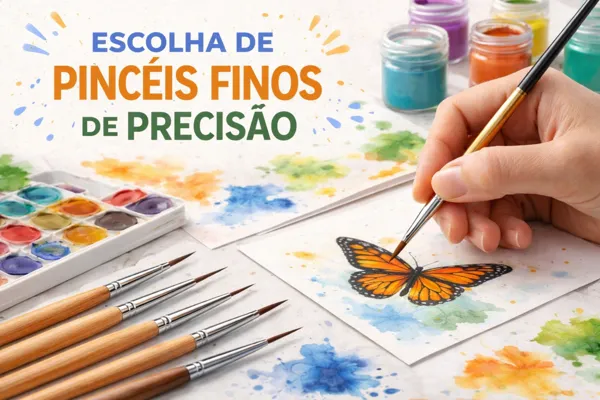 Como Escolher Pincéis Finos para Pintura de Miniaturas: Critérios Técnicos que Fazem Diferença