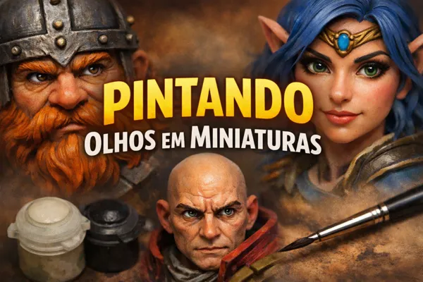 Como Pintar Olhos Expressivos em Miniaturas 28–32mm com Precisão