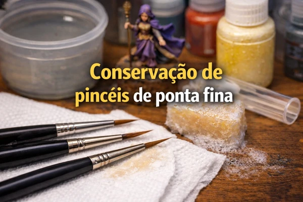 Como conservar pincéis de ponta fina para pintura de miniaturas práticas essenciais para manter precisão e durabilidade