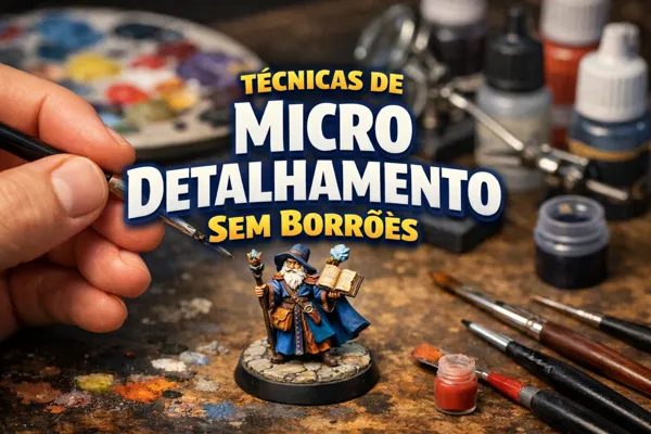 Como fazer micro detalhamento em miniaturas com precisão e sem borrões