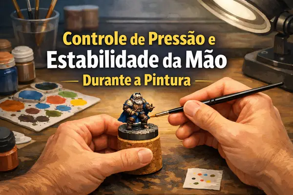 Controle de pressão e estabilidade da mão na pintura de miniaturas um guia prático para mais precisão