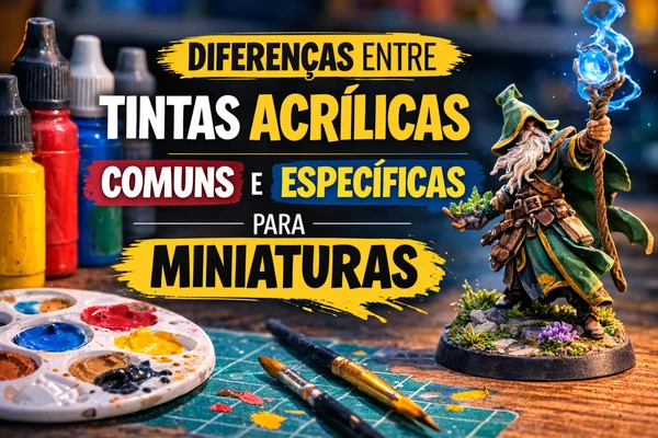 Diferença Entre Tintas Acrílicas Comuns e Tintas para Miniaturas Guia Técnico para Pintura em Escala