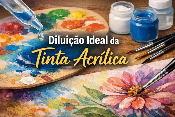 Diluição ideal de tinta acrílica para detalhes finos em pintura em tela: como alcançar precisão e controle