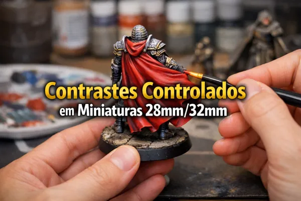 Realce de Volume em Miniaturas 28mm e 32mm com Contrastes Controlados