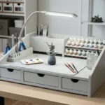 Bancada de pintura compacta para trabalhos de alta precisão