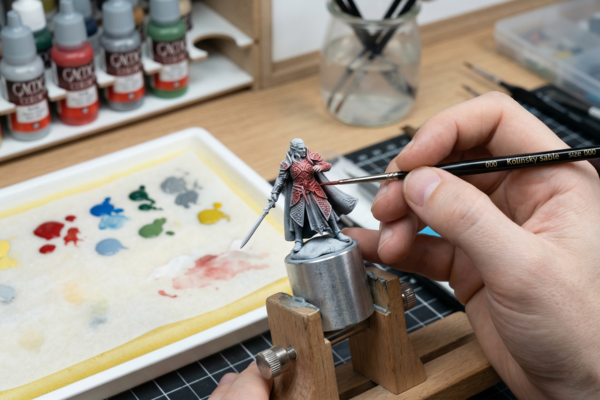 Construindo camadas finas sucessivas para preservar microdetalhes da escultura