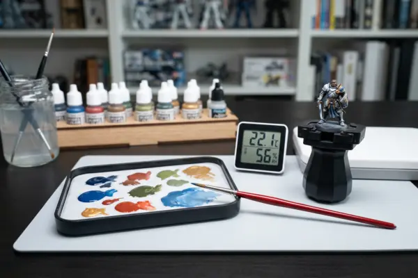 Controle de temperatura e ambiente na consistência da tinta acrílica