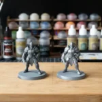 Diferença entre primers foscos, acetinados e suas aplicações em miniaturas