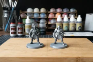 Diferença entre primers foscos, acetinados e suas aplicações em miniaturas