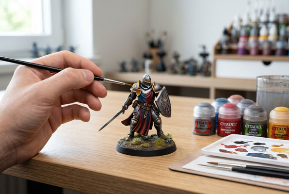 Como combinar múltiplas técnicas na mesma miniatura sem perder consistência visual