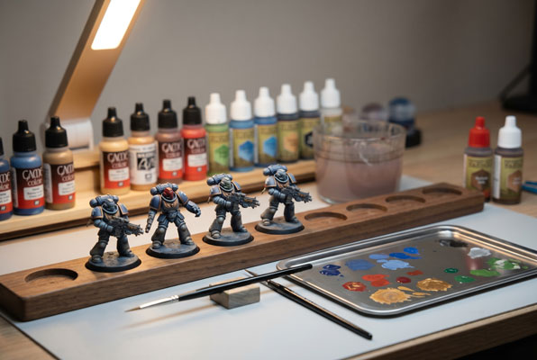 Como desenvolver consistência na pintura de miniaturas ao longo do tempo