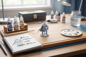 Como evitar retrabalho na pintura planejamento antes de começar uma miniatura
