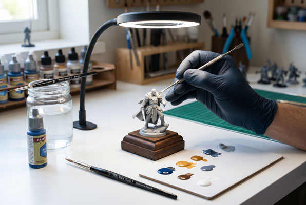 Como identificar problemas na pintura antes que eles apareçam na miniatura