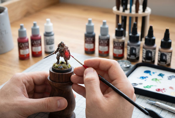 Criação de pontos de foco visual em miniaturas detalhadas